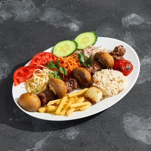 Кебаб с шампиньонами