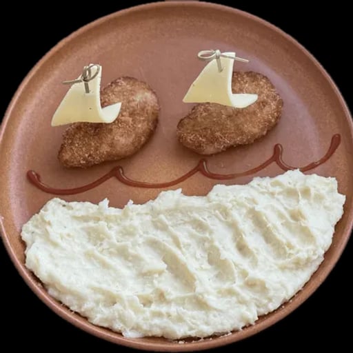 Куриные котлетки с картофельным пюре