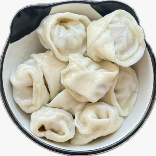 Пельмешки с куриным фаршем и сметаной